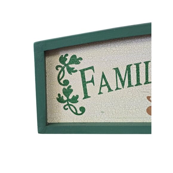Families Are Forever Decorative Wooden Wall Plaque Green - Picture 2 of 10